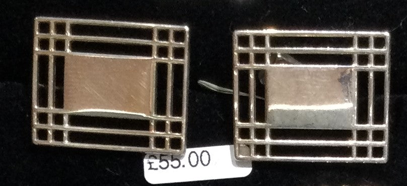 Silver Mackintosh Cuff Link