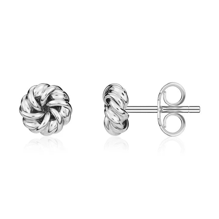 9ct White Gold Ribbon Knot std