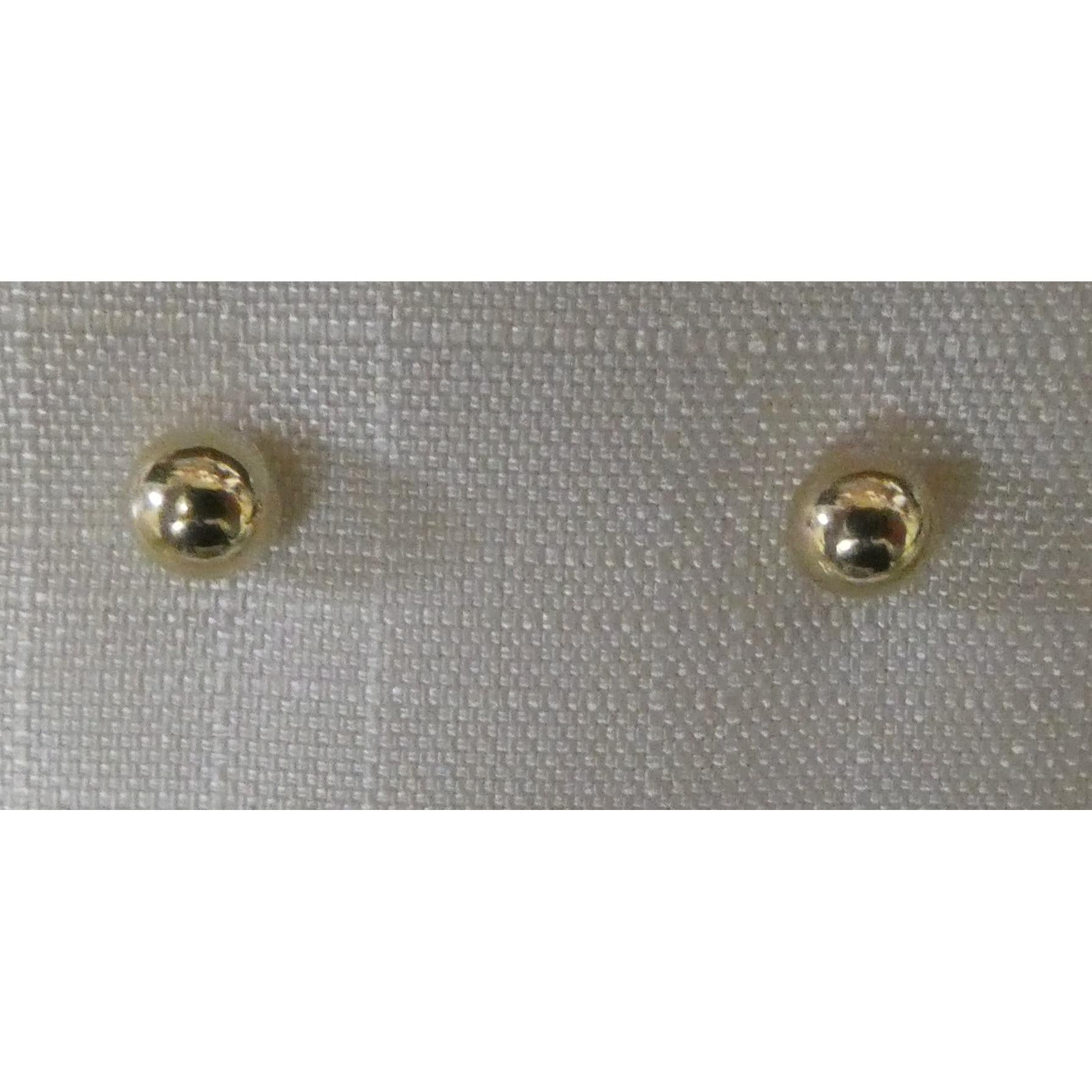 9ct White Gold 4mm Ball Sud