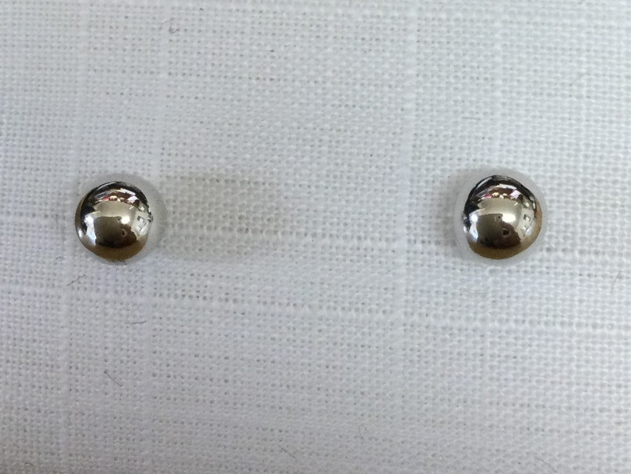 9ct White Gold 5mm Ball Stud