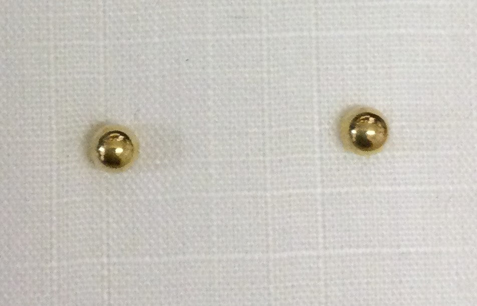 9ct Yellow Gold 4mm-Ball Stud