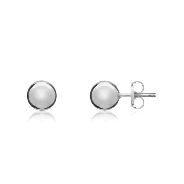 9ct White Gold 4mm-Ball Stud