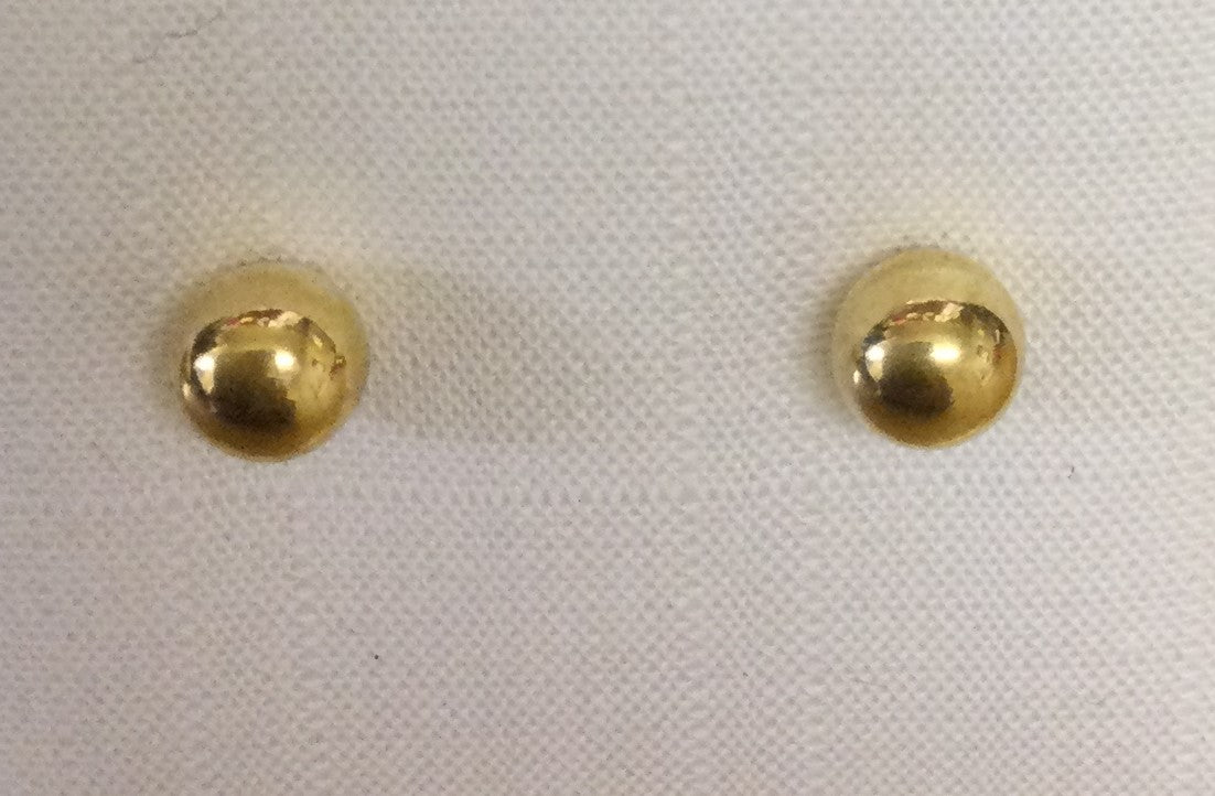 9ct Yellow Gold 7mm-Ball Stud