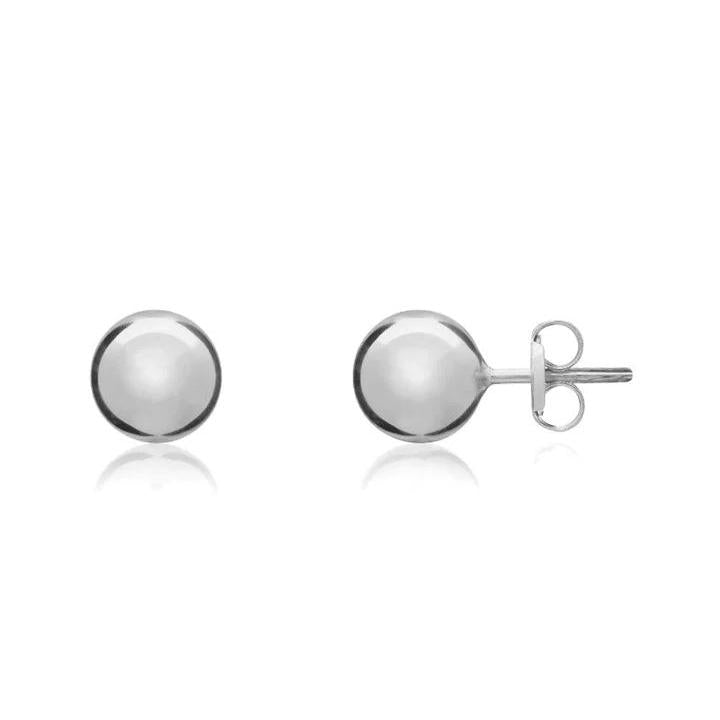 9ct White Gold 7mm-Ball Stud