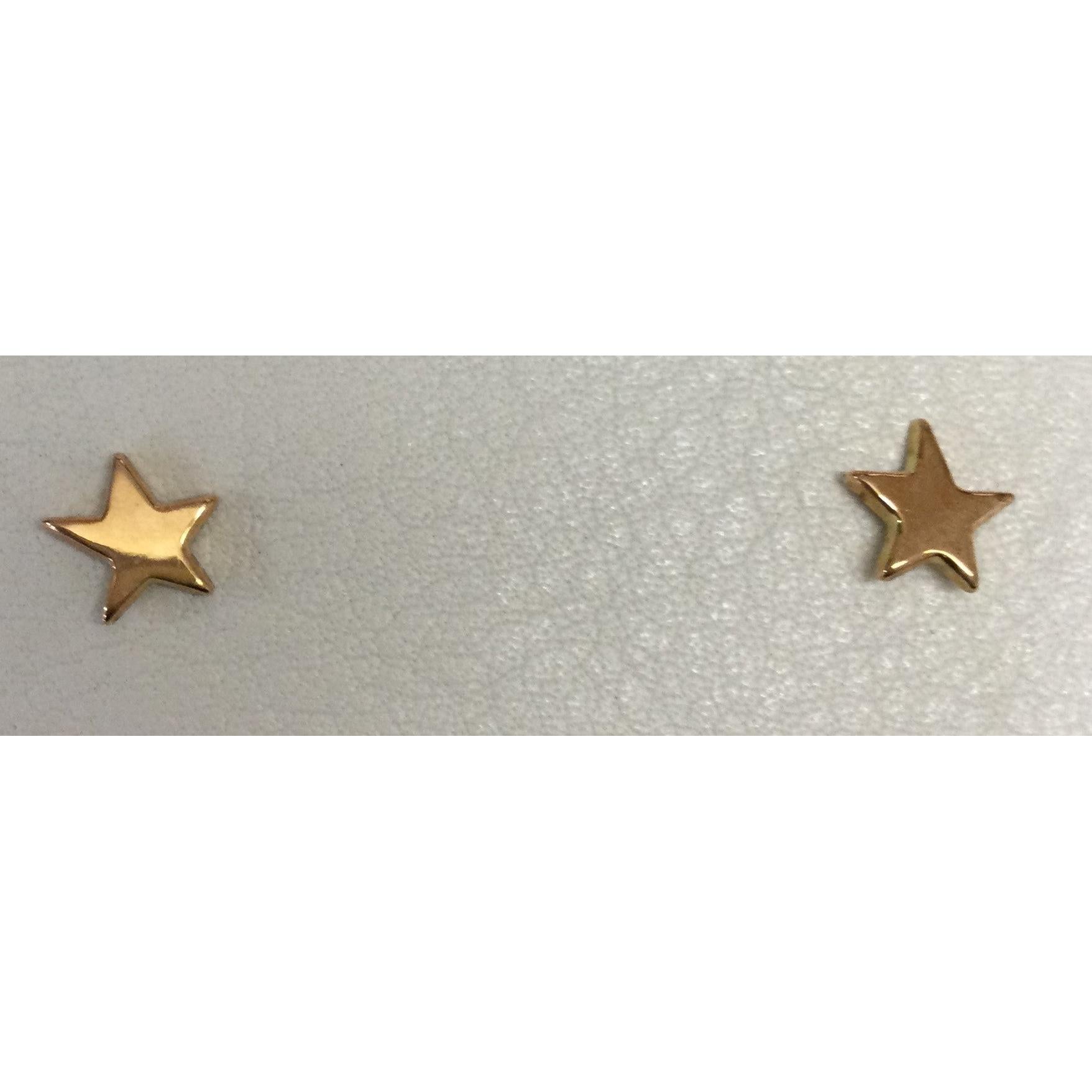 9ct Rose Gold Pol-Star Stud