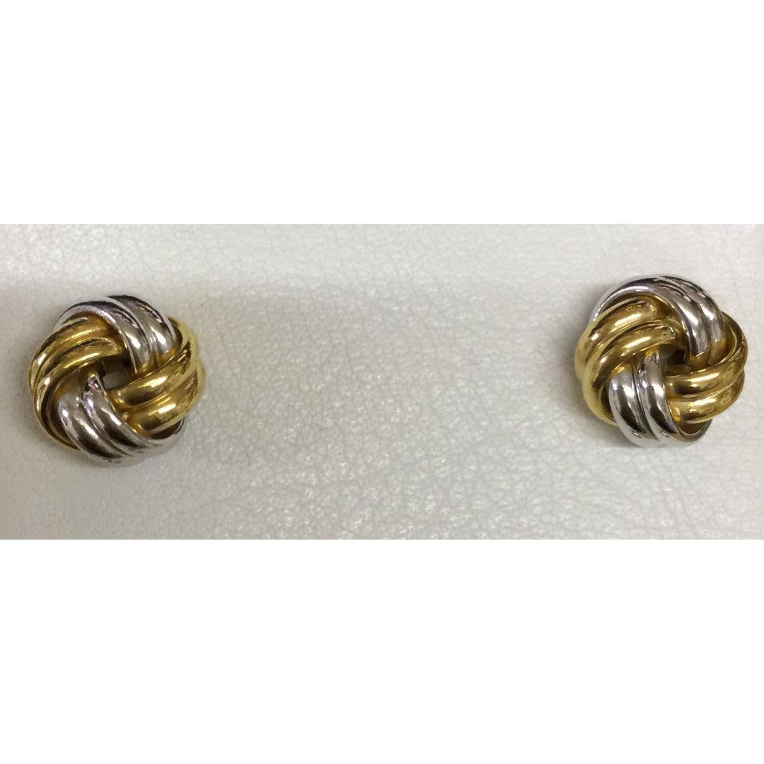 9ct gold  2col 4x2 Strand Knot
