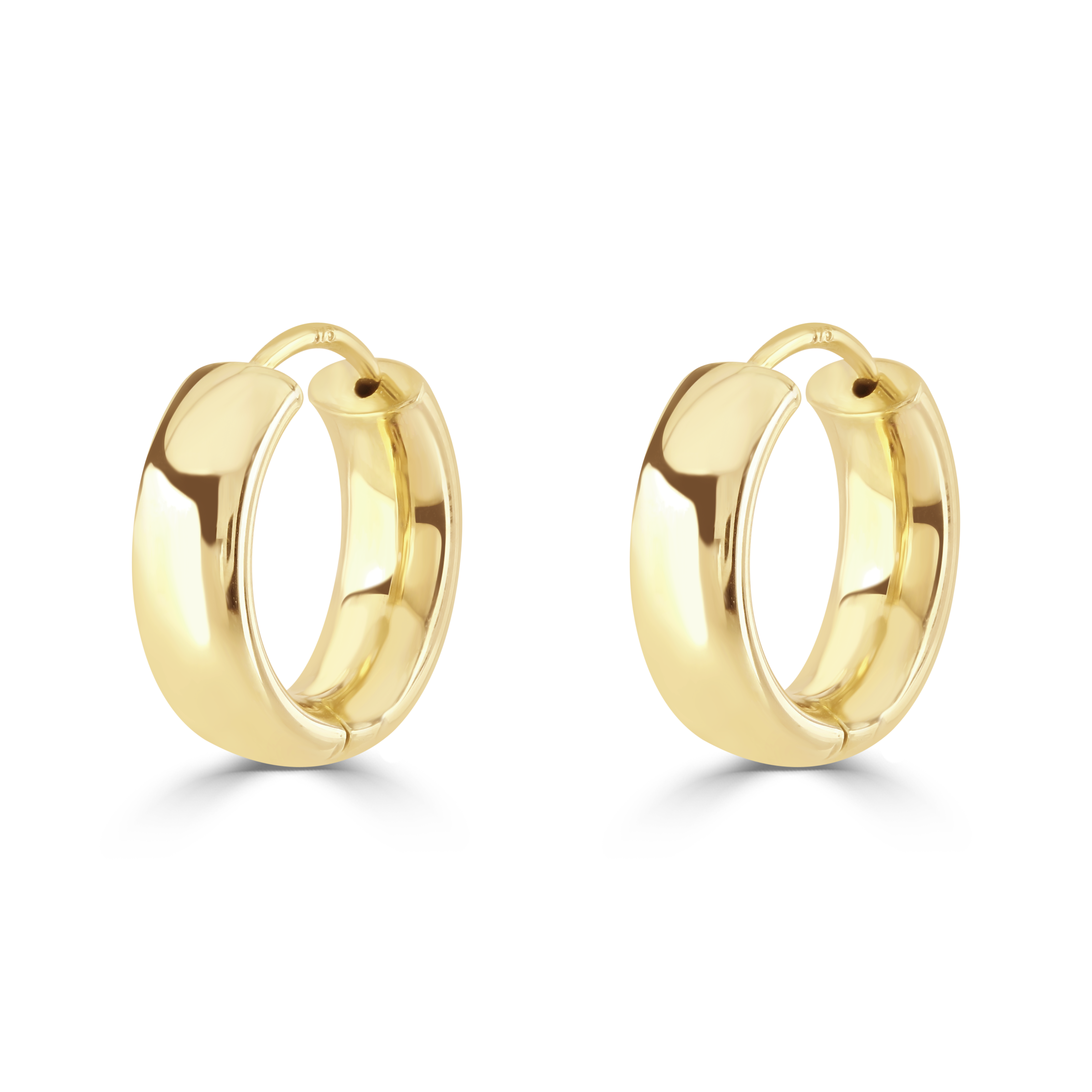 9ct Yellow Gold Pol Rounded Huggy