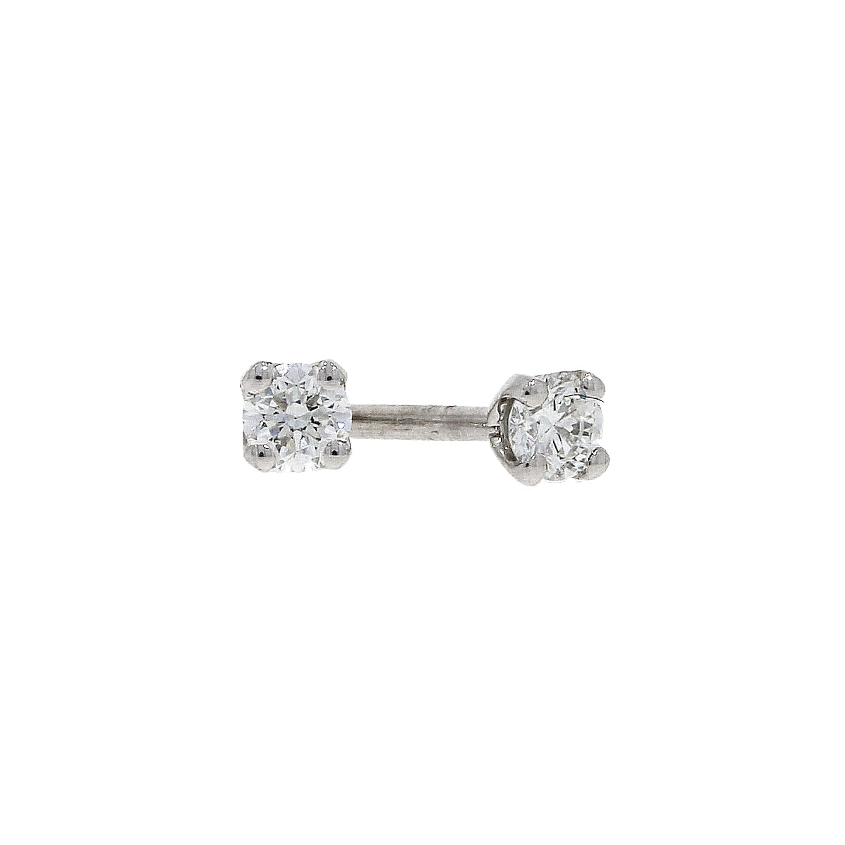 18ct white gold diamond stud earrings