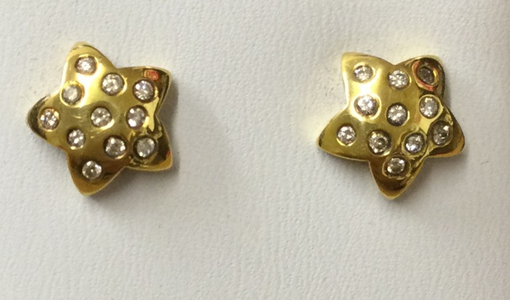 18ct Gold Diam Studded Star