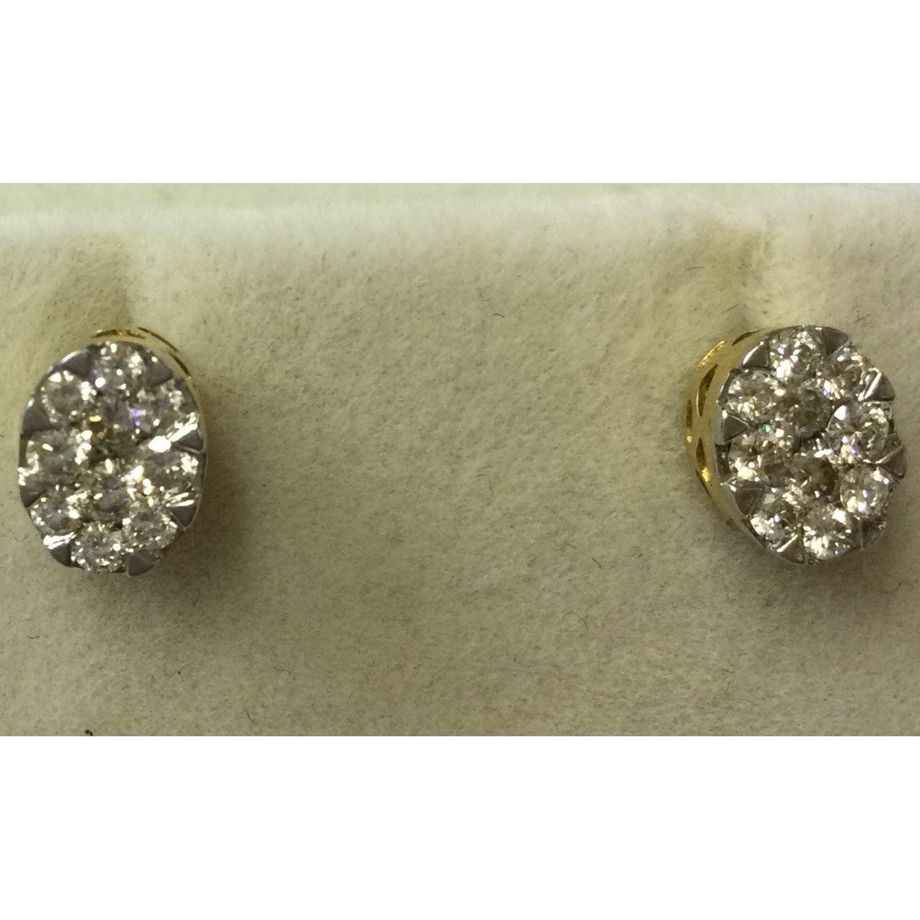 18ct White Gold  Ov Dia Encr Std