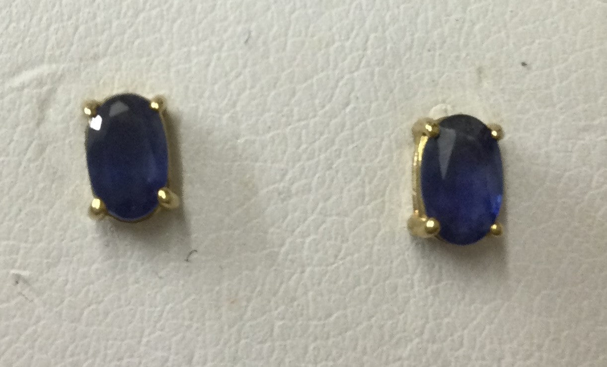 9ct Yellow Gold 5x3 Ovl Sa Stud