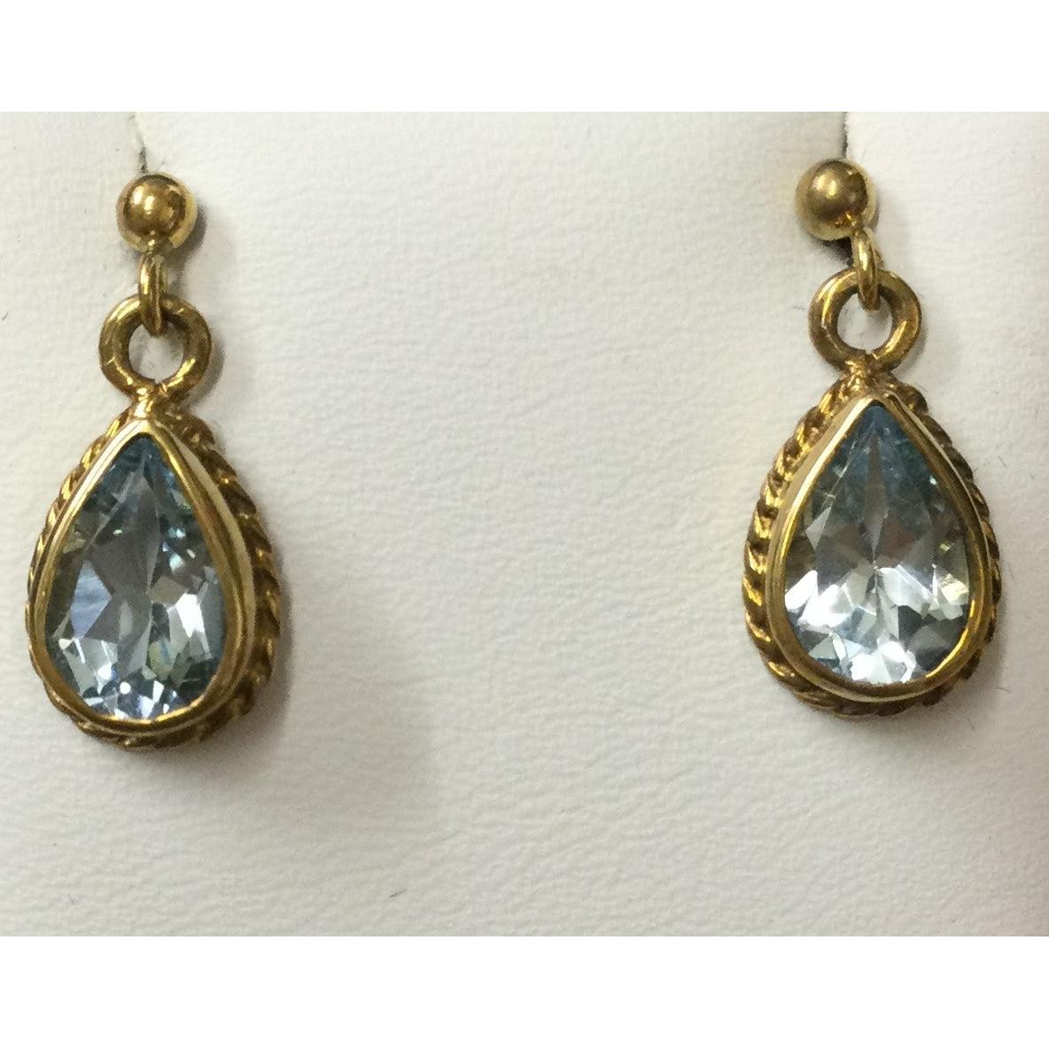 9ct gold  Pr Shape B.Top Drop