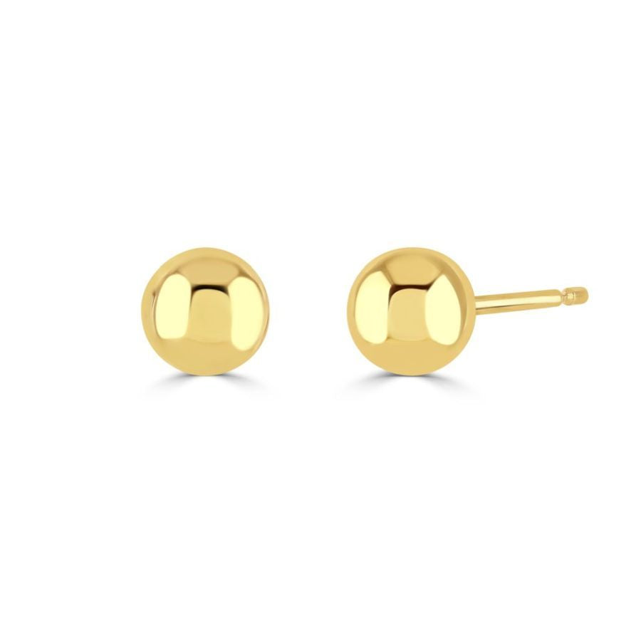 18ct Yellow Gold 5mm Ball Stud