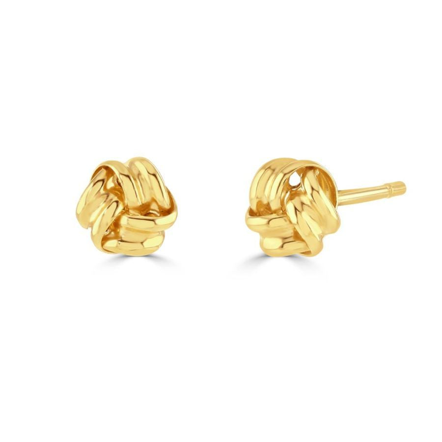 18ct Yellow Gold Sml Ribbon Knot Stud