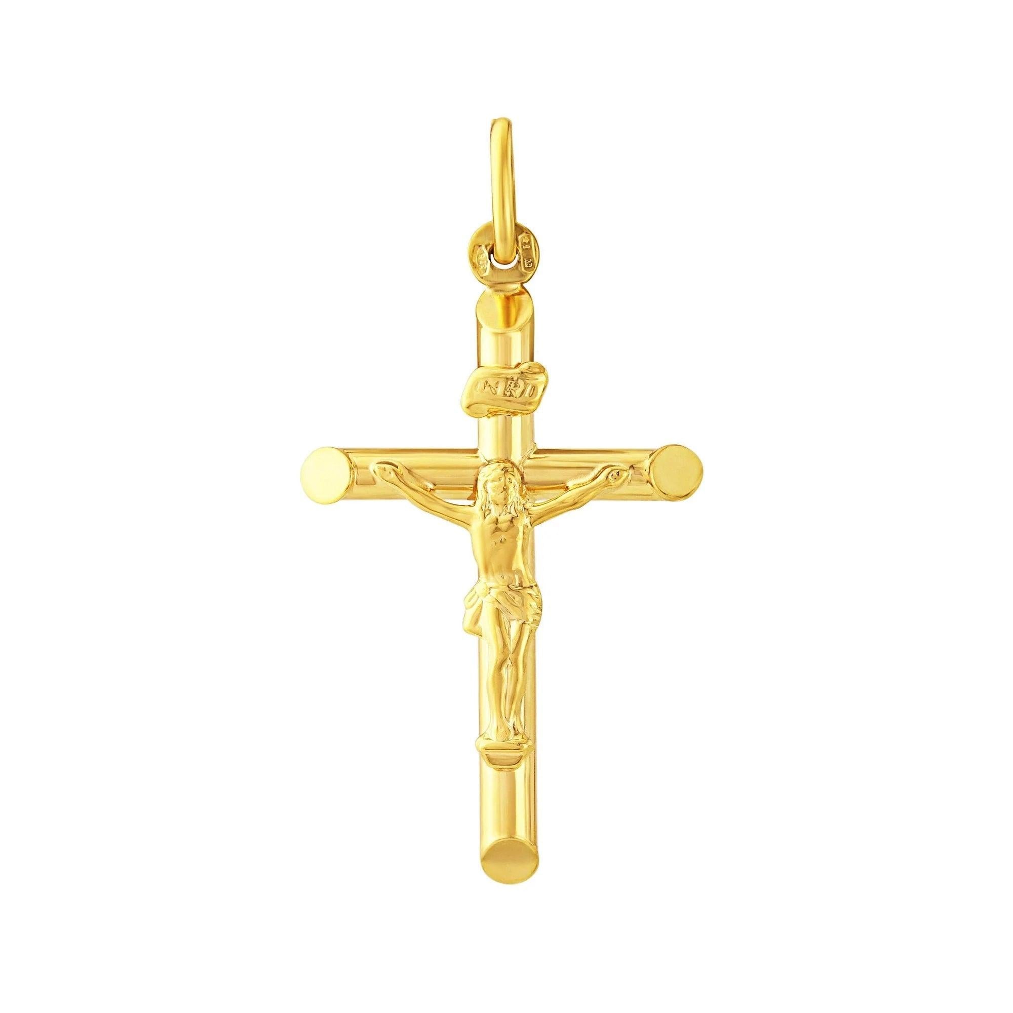 9ct Yellow Gold Crucifix-N.Chain