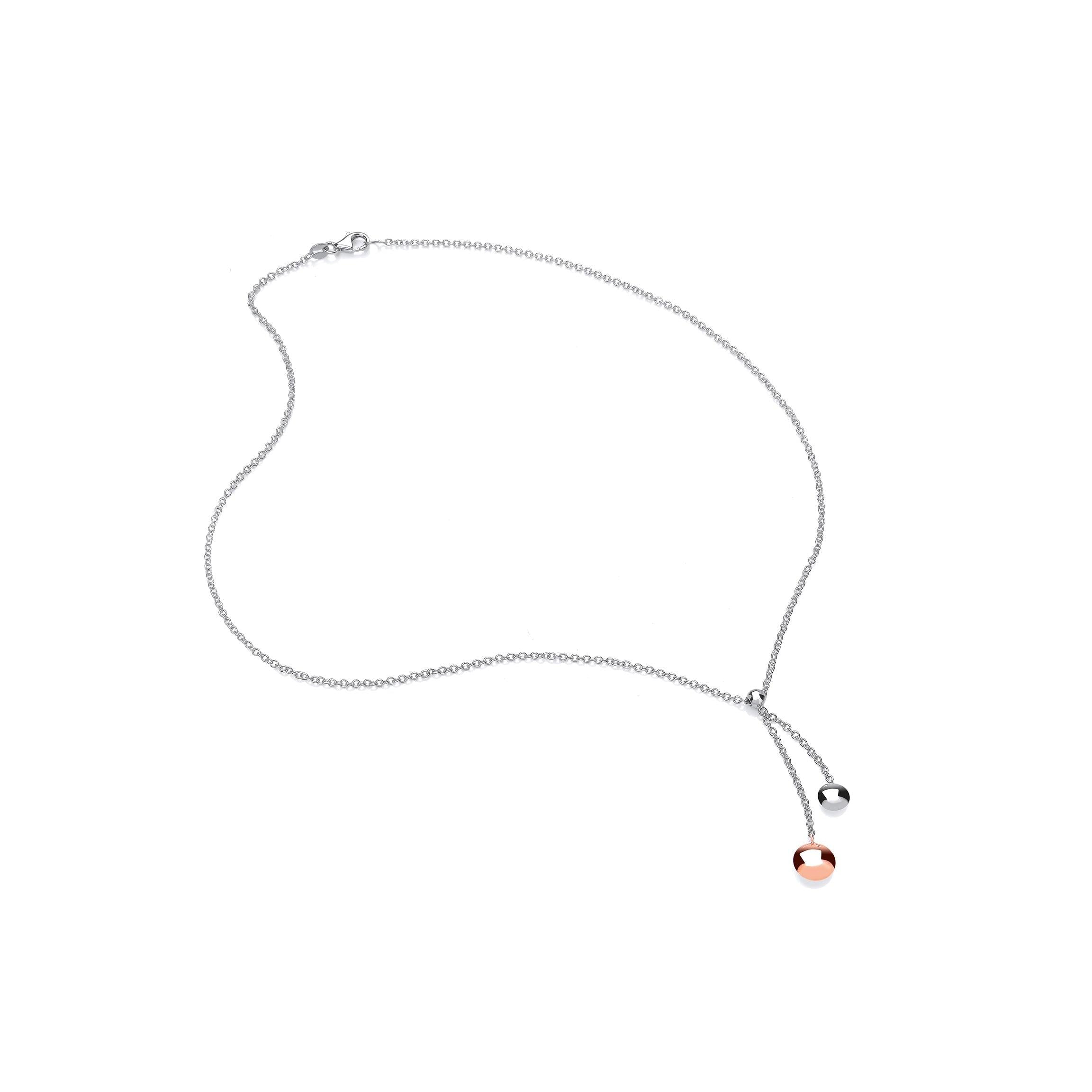 9ct White Gold Chn+9rw Bead Drps