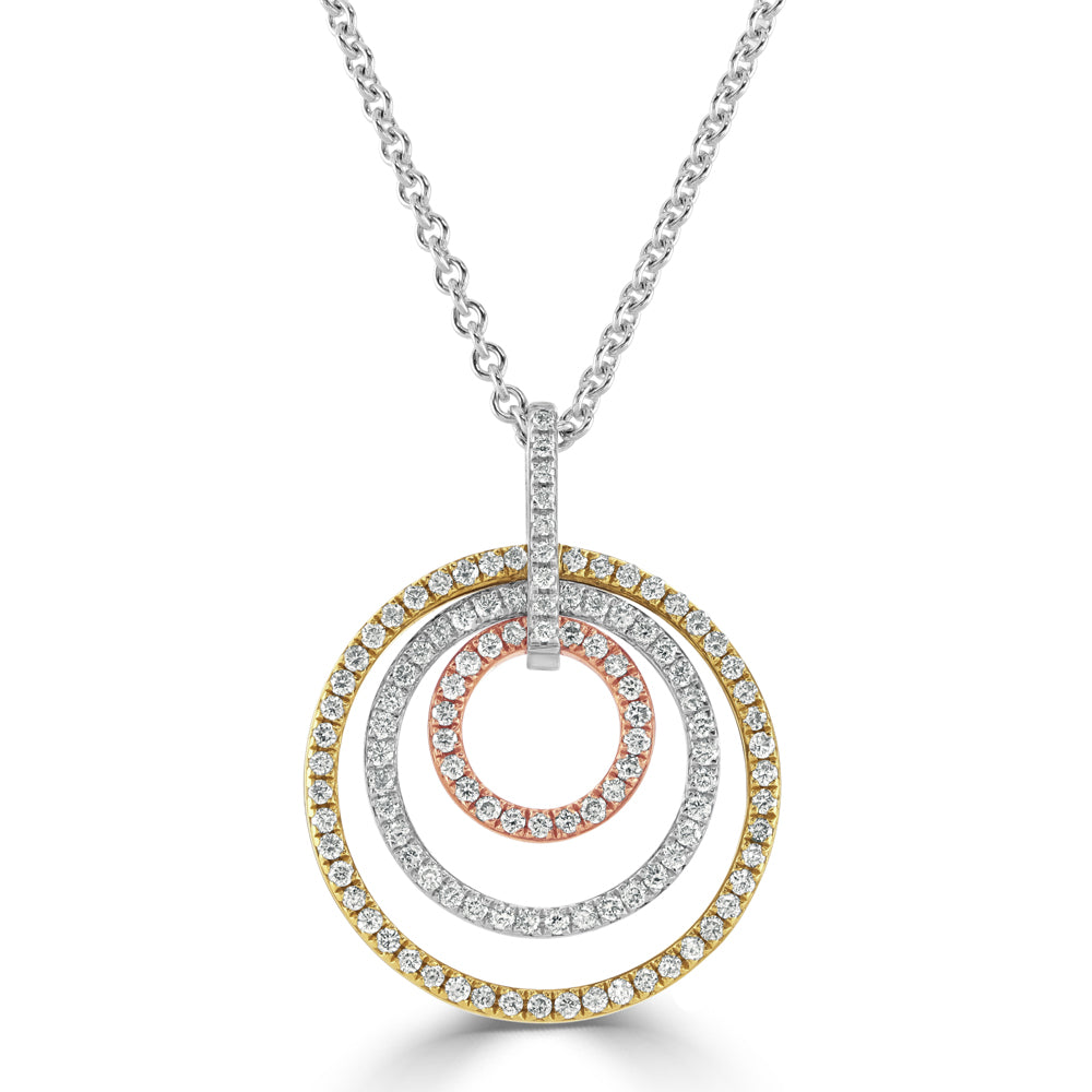 18ywr-Dia Circles Pendant