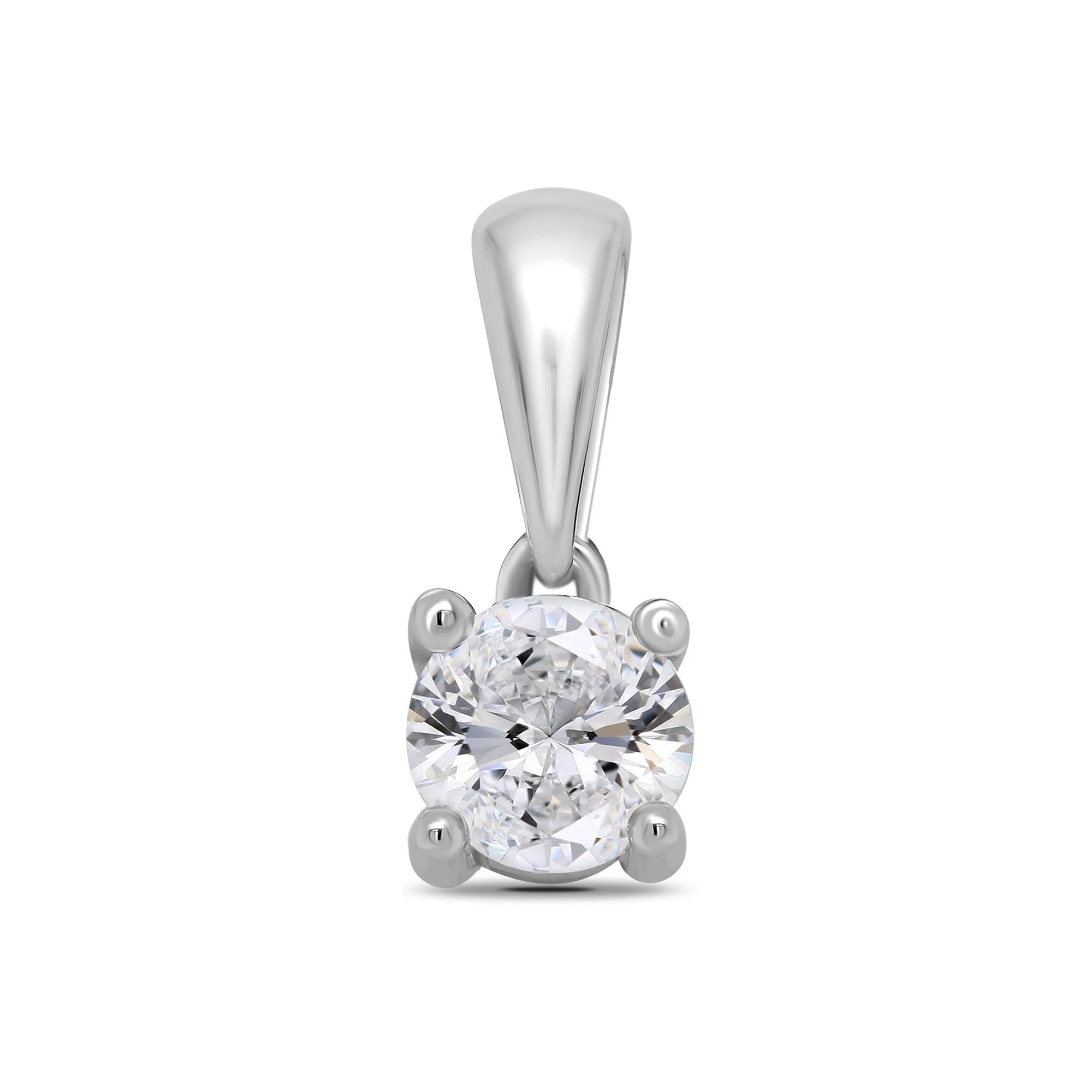 Platinum Solitiare Claw Set Diamond Pendant