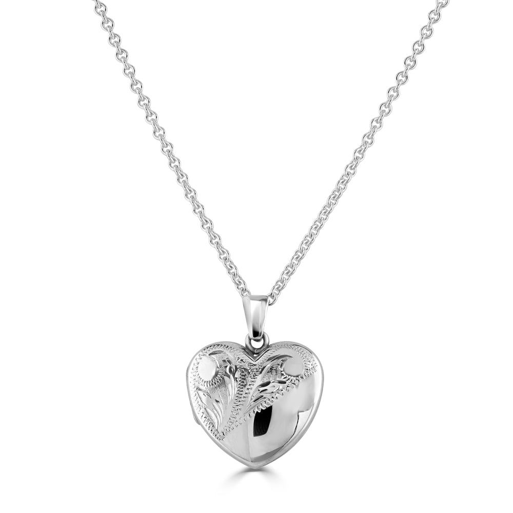 Silver Hrt Eng D Lckt