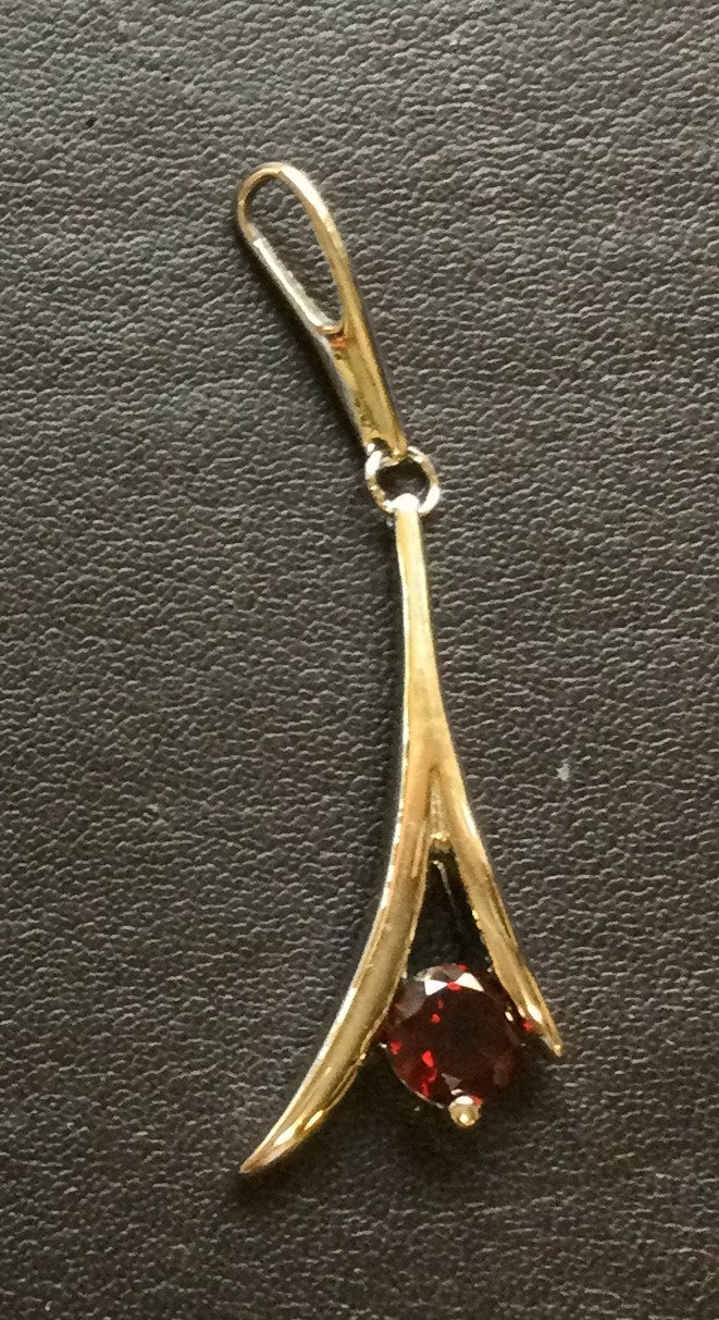 Sil-Rh Garn Wishbone Pnd