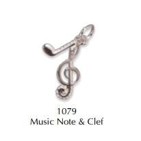 Silver Note & Clef