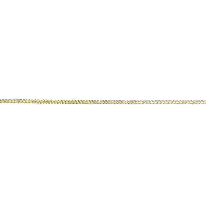 9ct Yellow Gold 16" Fine Curb Link Necklace