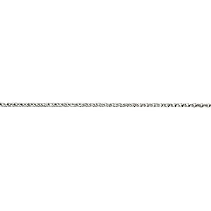 18ct White Gold Trace Link 16"/40cm