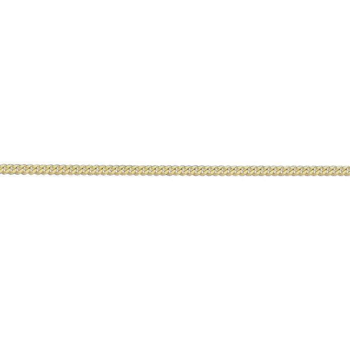 18ct yellow gold 20" filed curb link chain