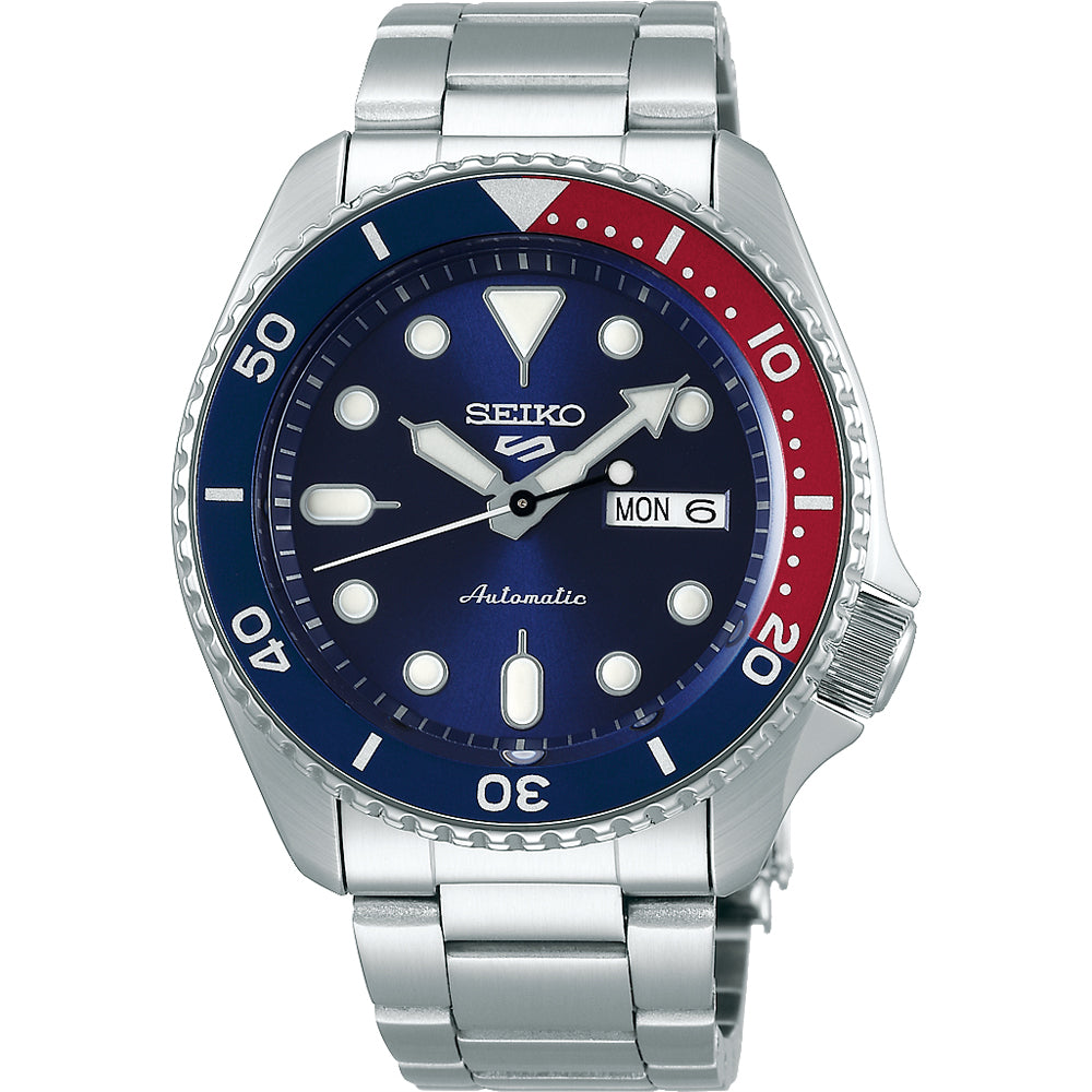Gents 5 Sports Blue Dial Blue Nato Strap Automatic Watch