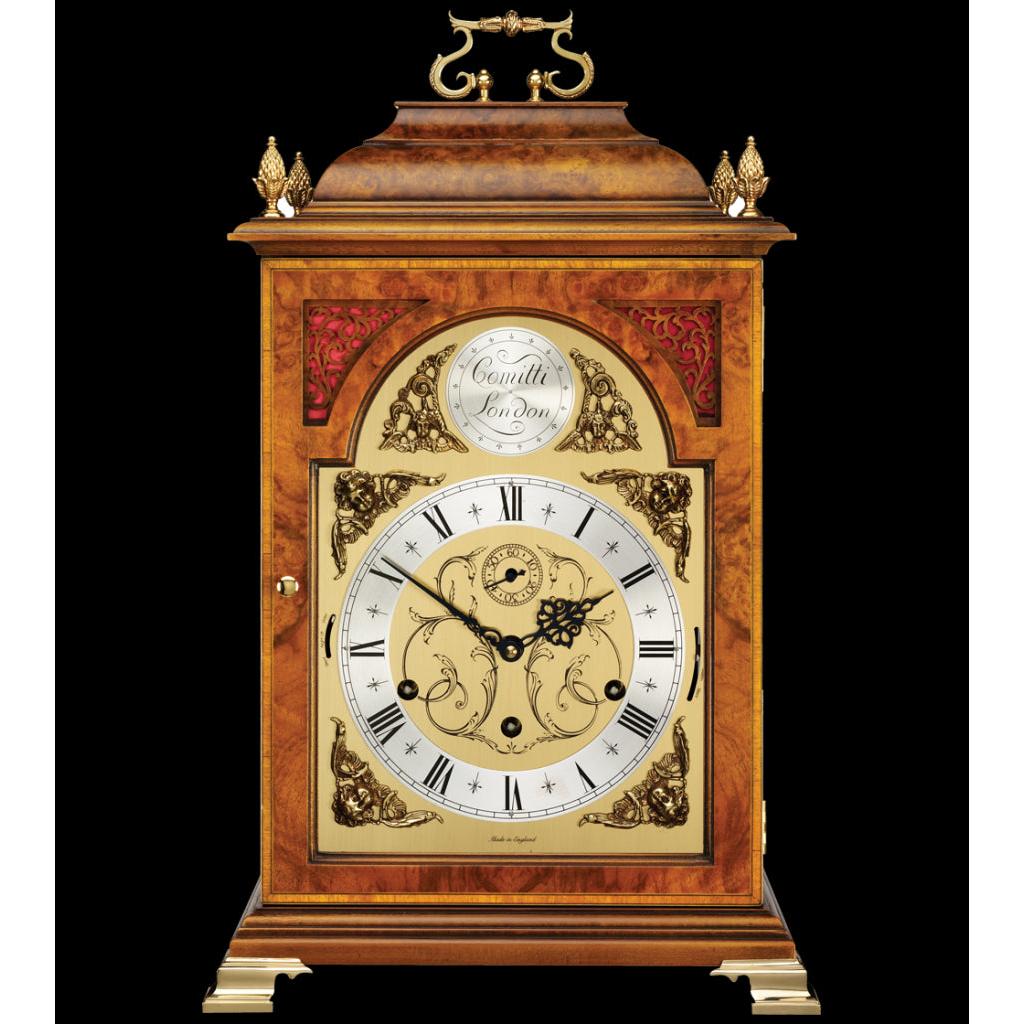 Walnut Queen Anne 8-Day Triple Chime Clock