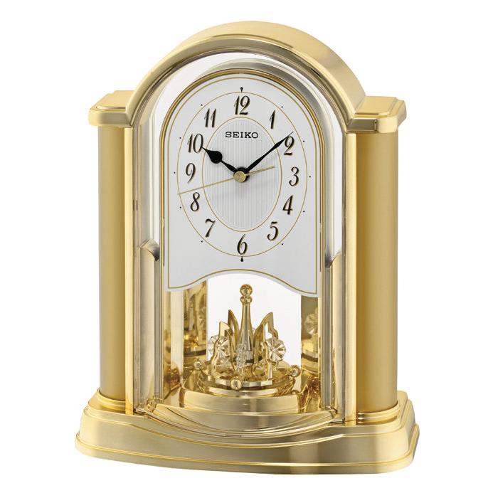 Brass Effect Mantle Clock