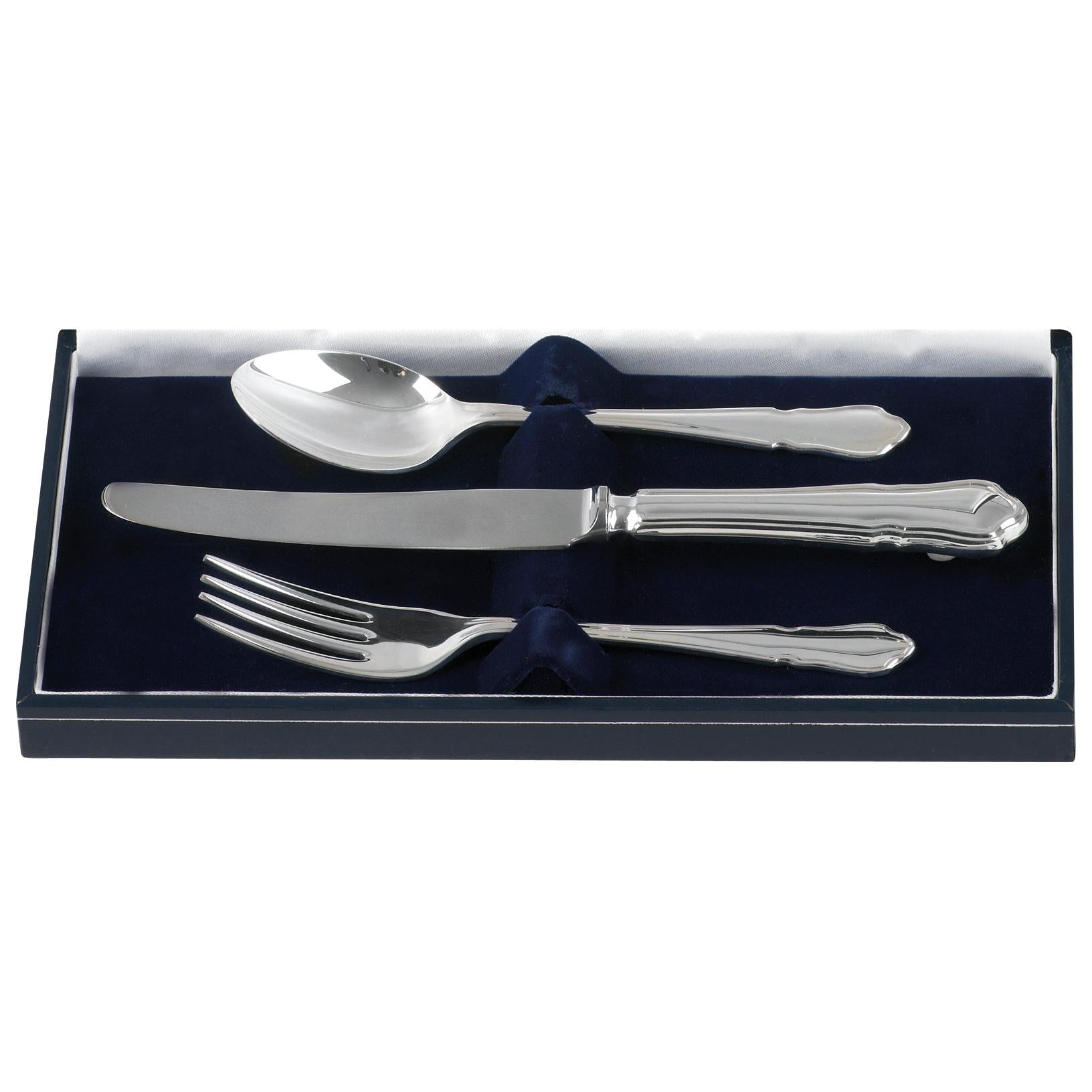Silver Plated Dubarry 3-Piece Childs Cutlery Set