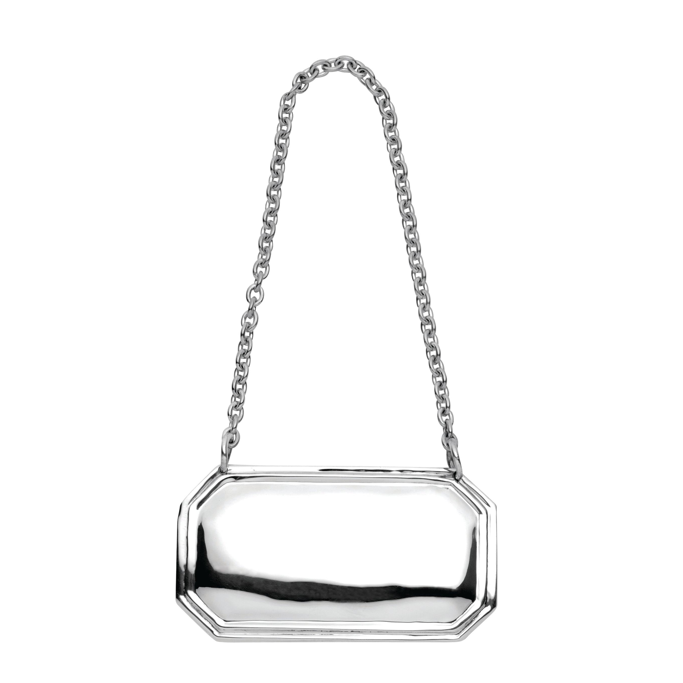 Silver Decanter Label