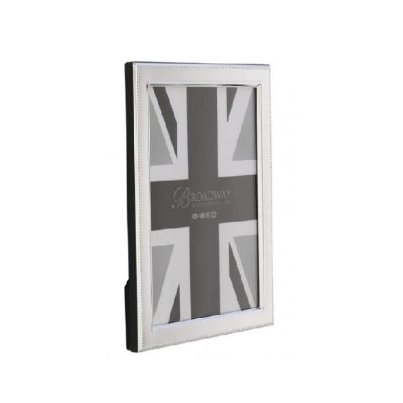 Silver 10"x8" Bead Edge Photoframe