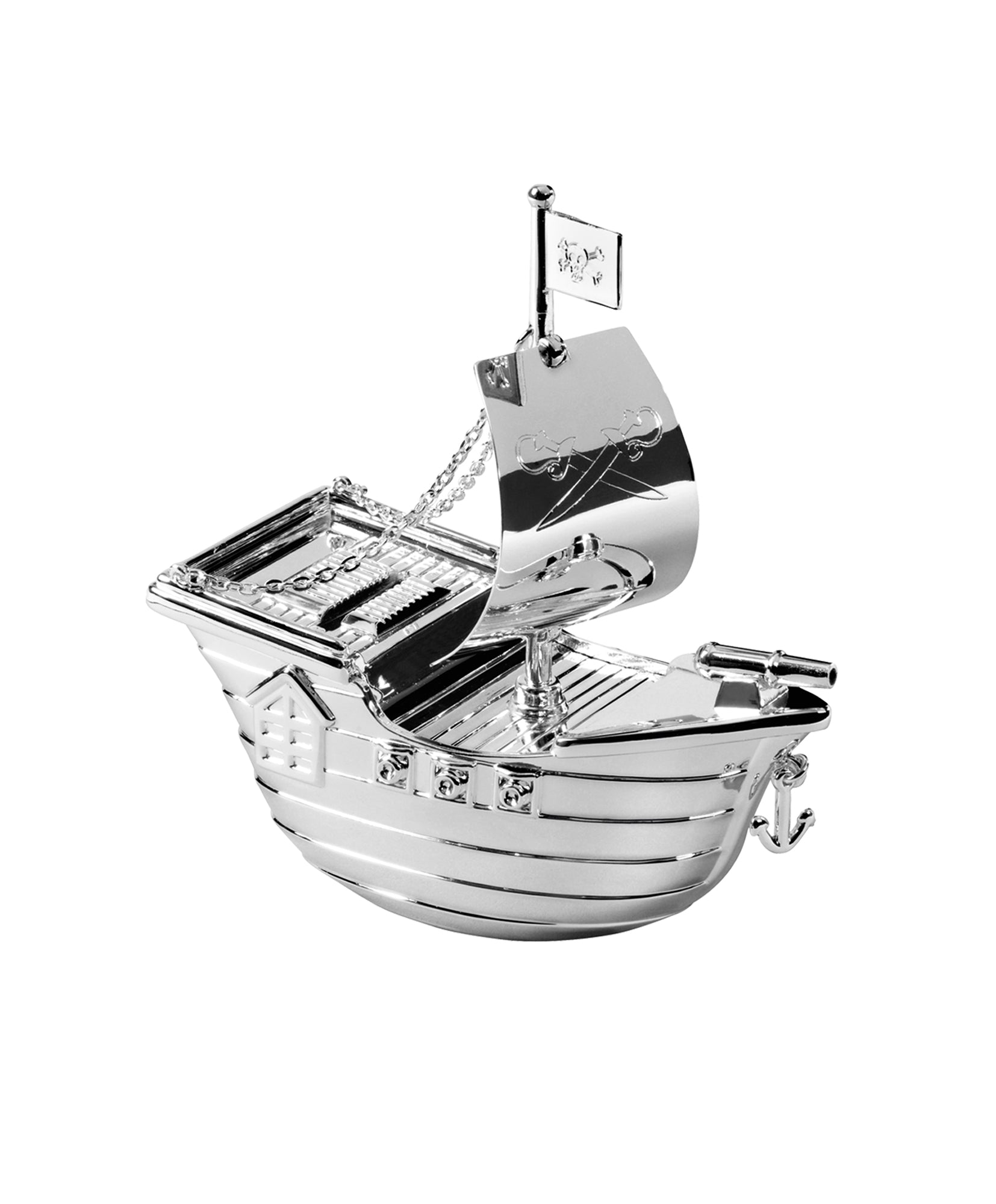 Silver plated Galleon Money Box
