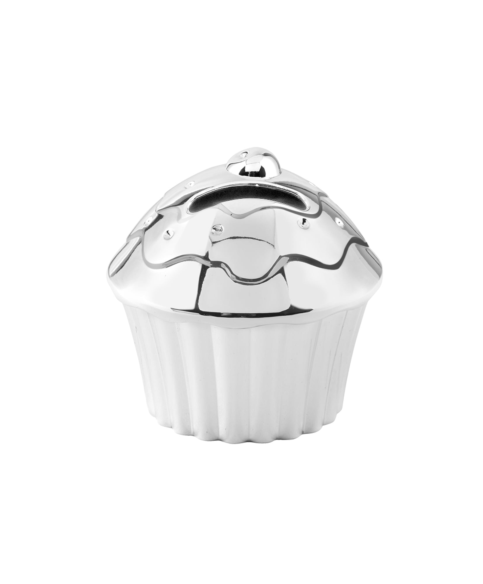 Silver plated Cup Cake Money Box