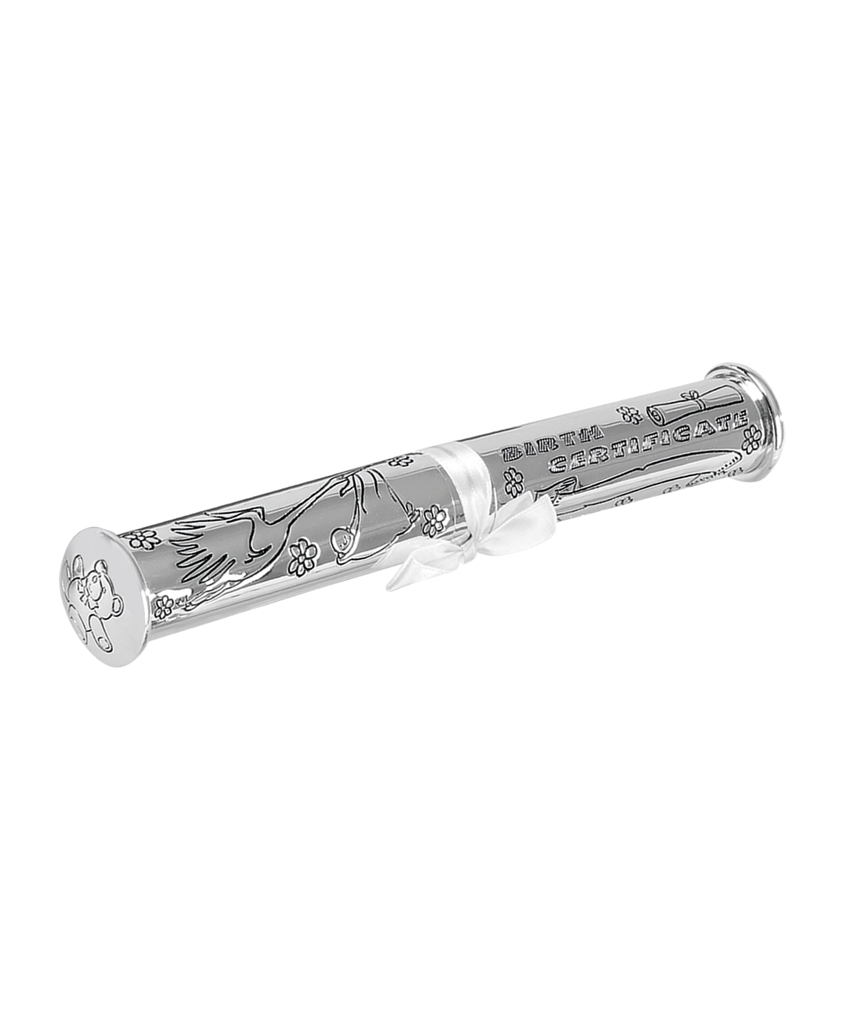 Silver plated Birth Record Scroll