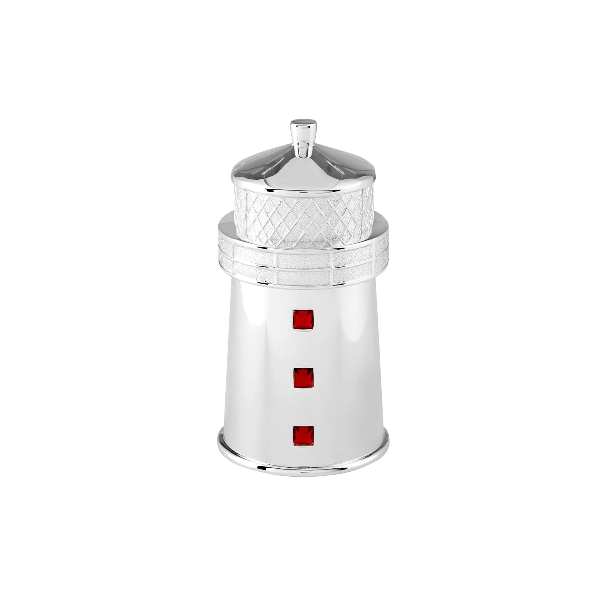 Silver Plated Lighthouse Money Box