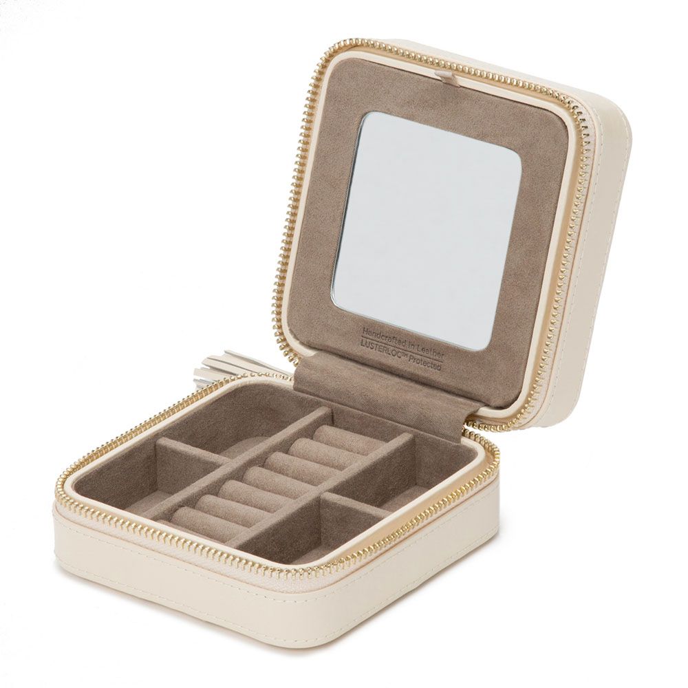 Caroline Ivory Zip Case
