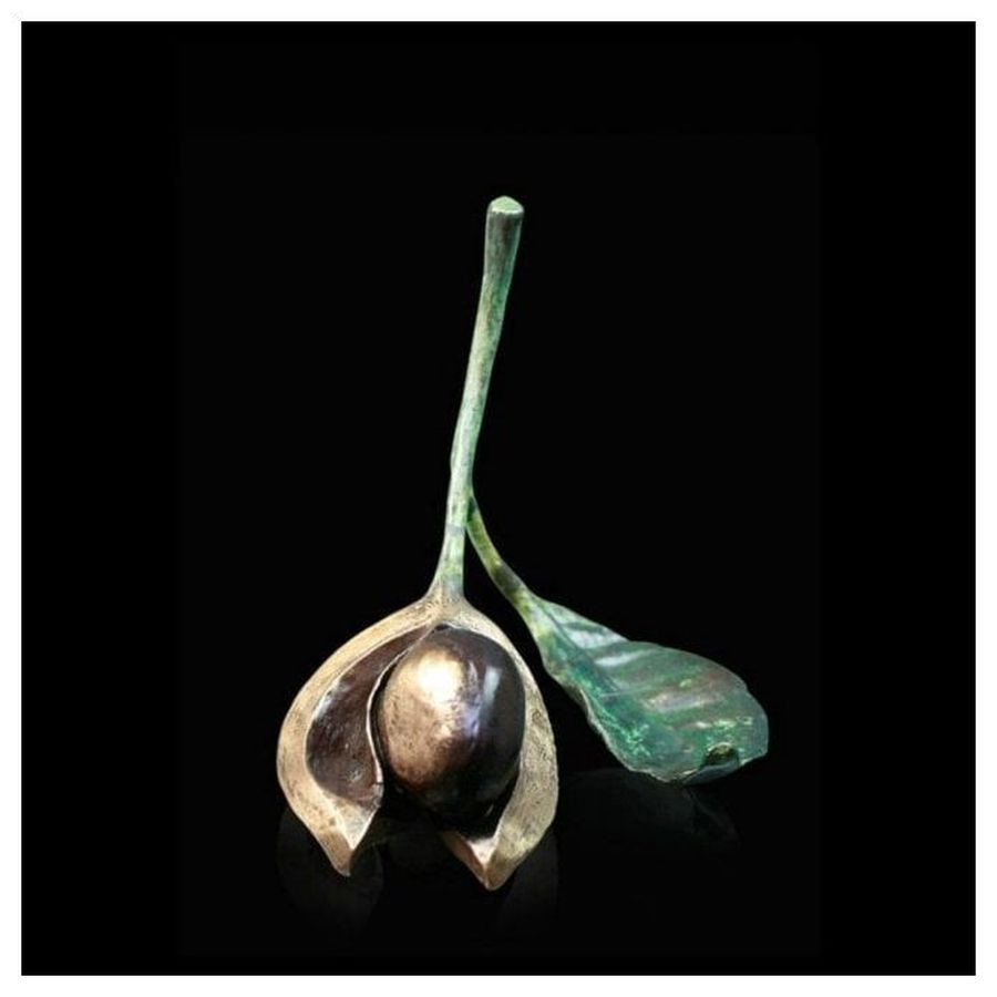 Single Conker & Leaf