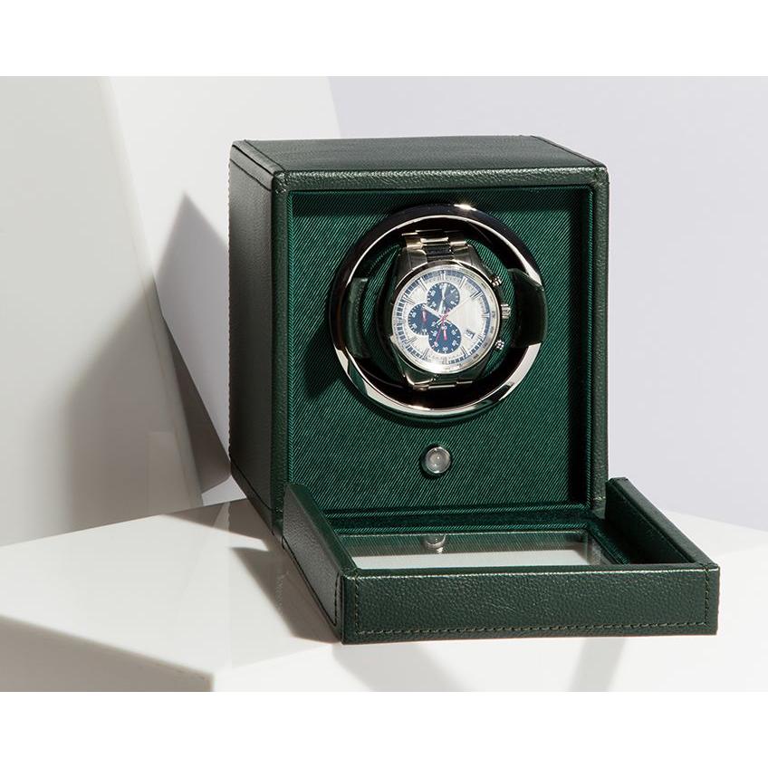 Cub Hunter Green Single Watch Winder With Cover