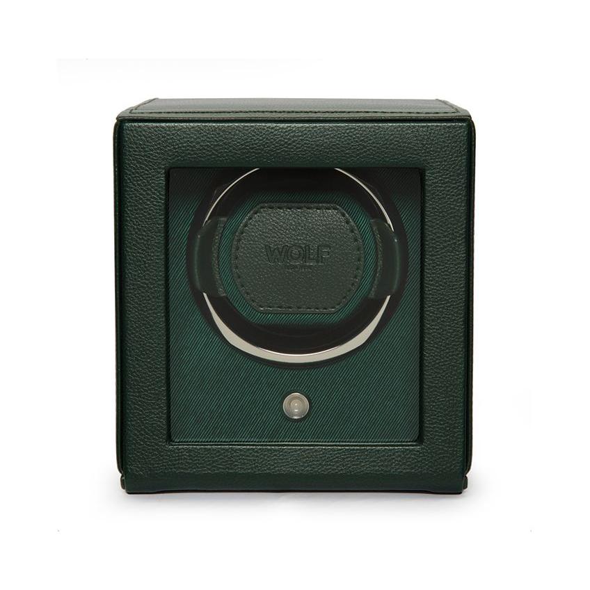 Cub Hunter Green Single Watch Winder With Cover