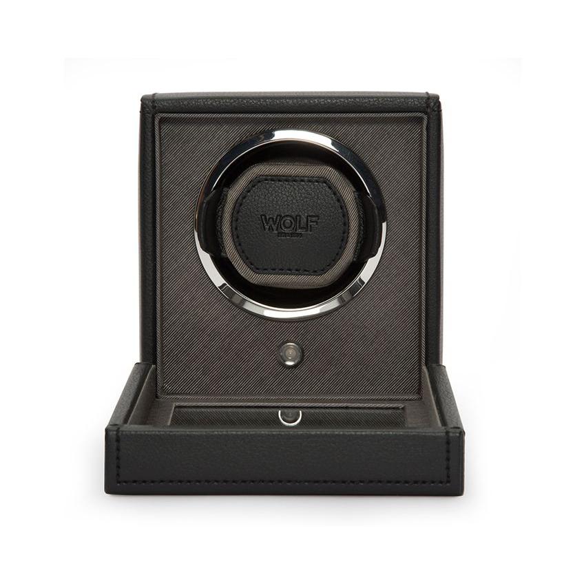 Cub Black Single Watch Winder With Cover