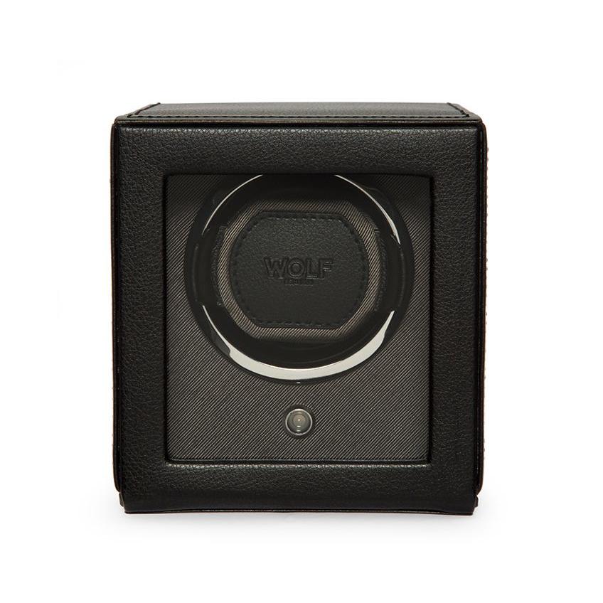 Cub Black Single Watch Winder With Cover