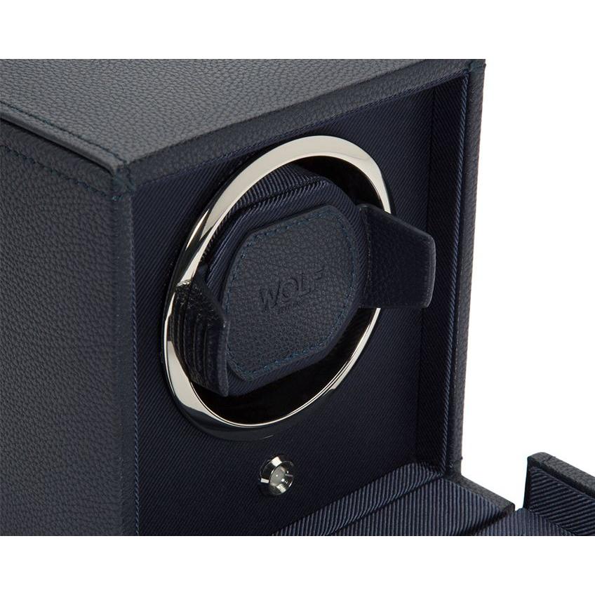 Cub Navy Single Watch Winder With Cover