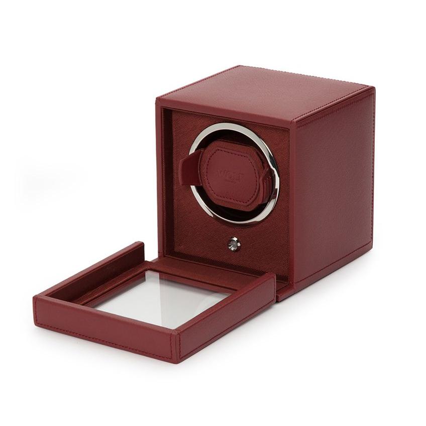 Cub Bordeaux Single Watch Winder With Cover