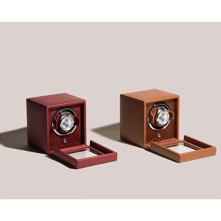Cub Bordeaux Single Watch Winder With Cover