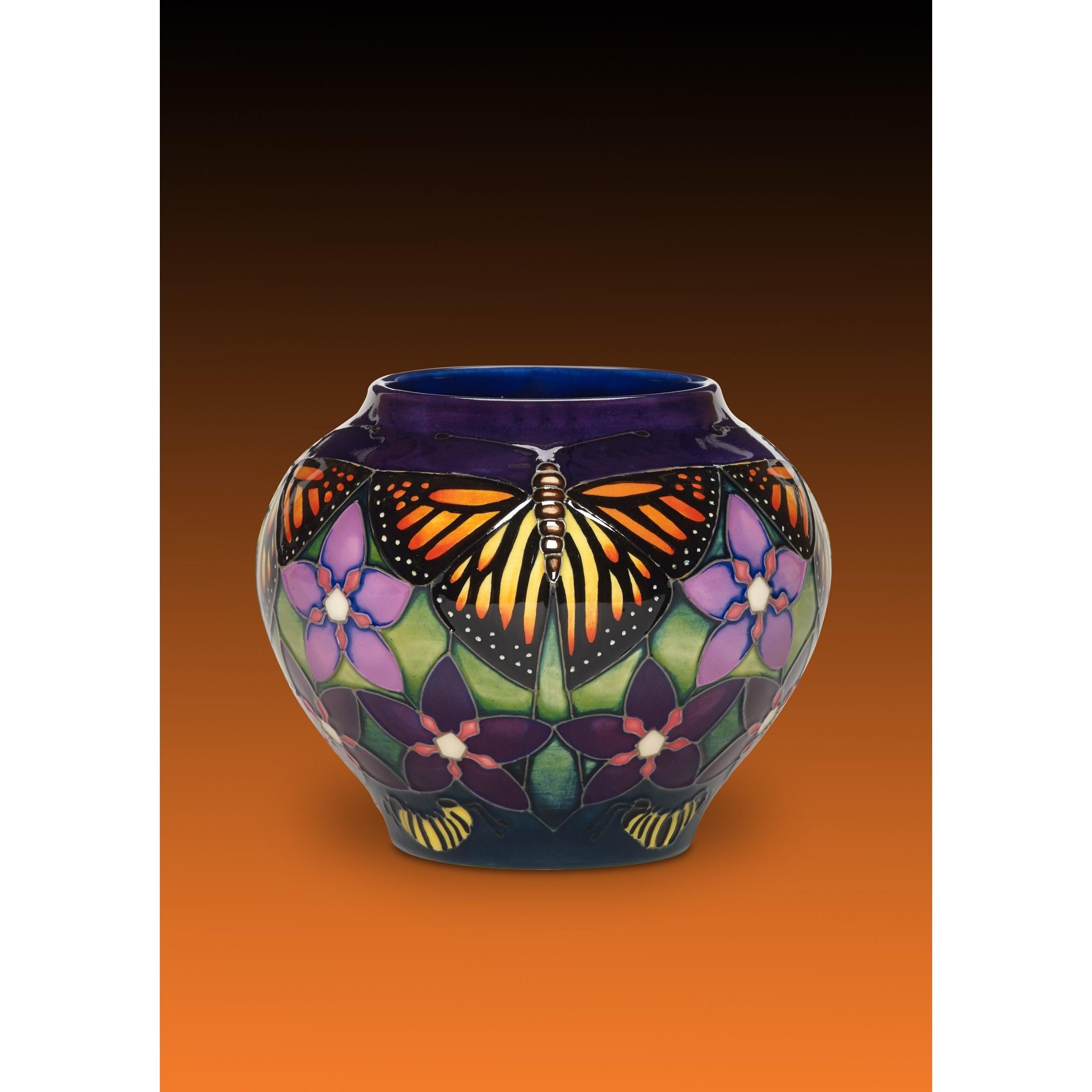 Monarch Butterfly Vase