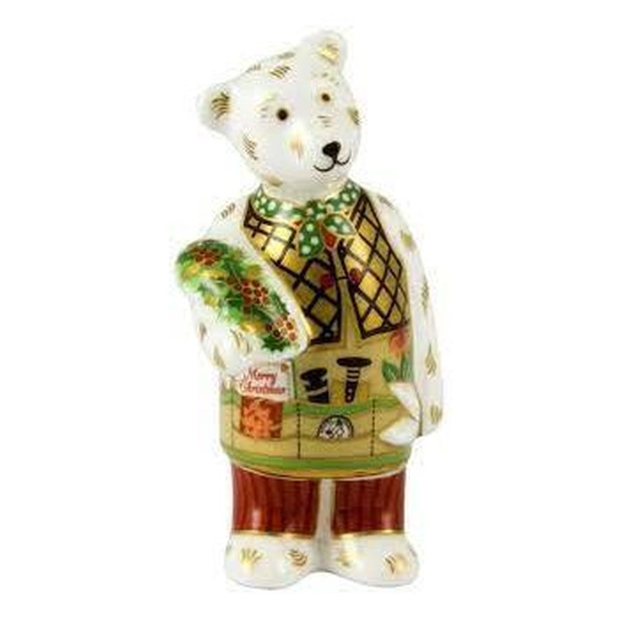 Royal Crown Derby Christmas Teddy Bear