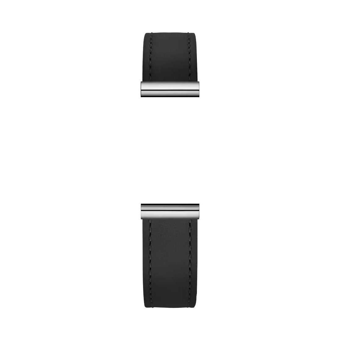 Antarès Interchangeable Watch Strap – Black Leather / Stainless Steel
